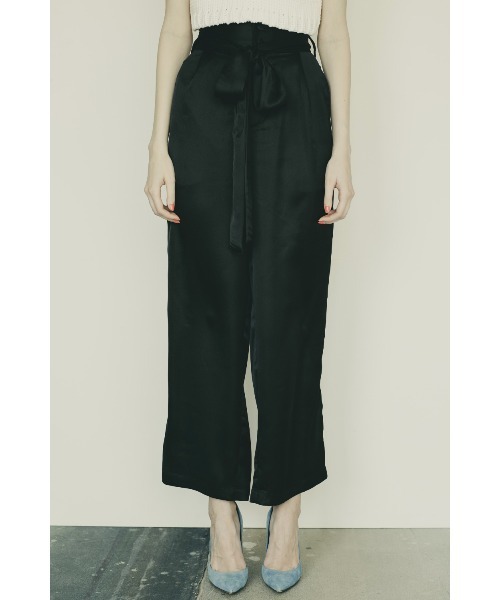 Soir,5 COCOTTE PARIS(ソワールイブニングココットパリ)の「ハイウエストサテンパンツ(その他パンツ・レディース・ブラック/キャメル・SMALL/MEDIUM)」の11枚目の写真
