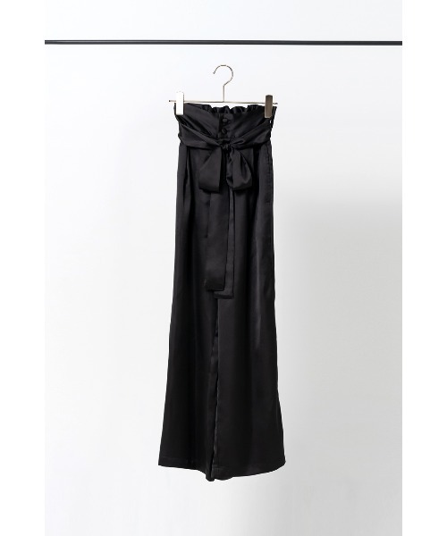 Soir,5 COCOTTE PARIS(ソワールイブニングココットパリ)の「ハイウエストサテンパンツ(その他パンツ・レディース・ブラック/キャメル・SMALL/MEDIUM)」の14枚目の写真