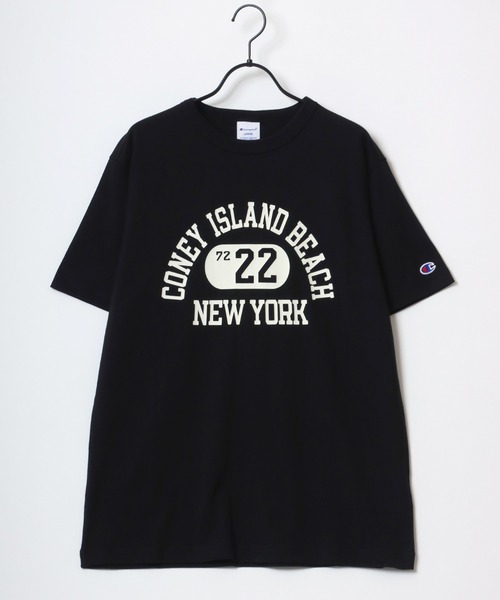 Champion(チャンピオン)の「Champion/チャンピオン コットンUSA カレッジプリント ワンポイント刺繍 半袖Tシャツ(Tシャツ/カットソー・メンズ・ホワイト/ブラック/ベージュ/ネイビー/グレー/ブルー/ホワイト系その他/グリーン・M/L/XL)」の22枚目の写真