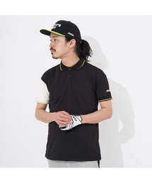 FILA GOLF/フィラゴルフ ゴルフウェア 吸汗速乾 UVカット ストレッチ 接触冷感 配色切替 半袖 Tシャツ