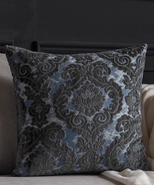 aimoha（アイモハ）の「ベルベットダマスク柄エレガントクッションカバー（クッション/クッションカバー・レディース・グレー/ブルー/ワイン/ブラック/キャメル/グリーン/ライトグリーン/ネイビー/オレンジ/ベージュ・FREE）」の3枚目の写真