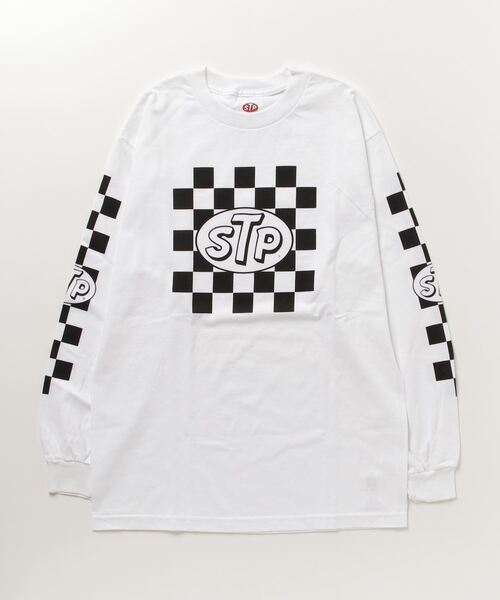 JACK & MARIE(ジャックアンドマリー)の「STP チェッカーロングスリーブTee st23s007(Tシャツ/カットソー・メンズ・ホワイト・M/L)」の10枚目の写真