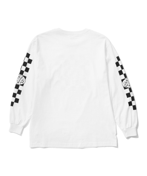 JACK & MARIE(ジャックアンドマリー)の「STP チェッカーロングスリーブTee st23s007(Tシャツ/カットソー・メンズ・ホワイト・M/L)」の6枚目の写真