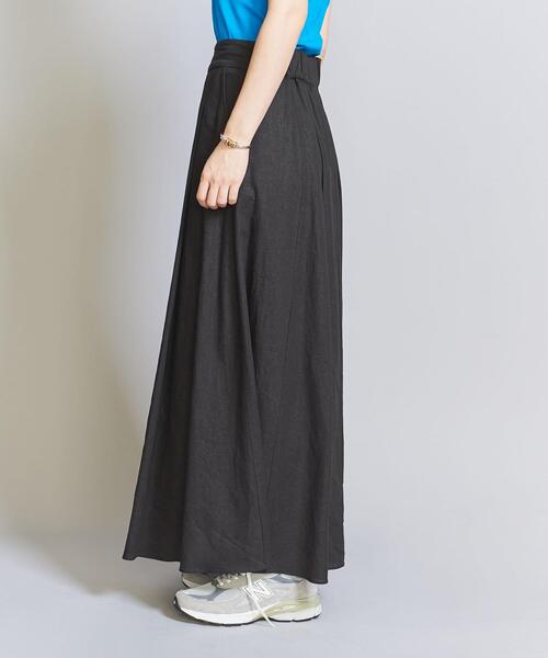 h beauty&youth レーヨンナイロンマキシスカート BEAUTY&YOUTH UNITED ARROWS（ビューティーアンドユース