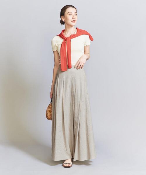h beauty&youth レーヨンナイロンマキシスカート BEAUTY&YOUTH UNITED ARROWS｜【WEB限定】ナイロン シアー