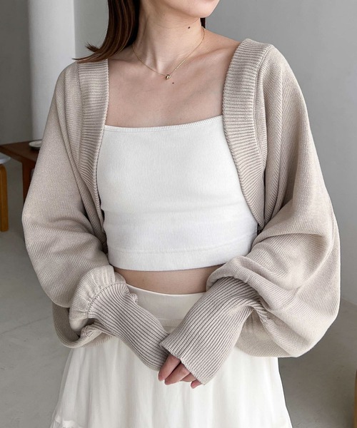 Heather（ヘザー）の「ニットボレロカーディガン 194495（カーディガン