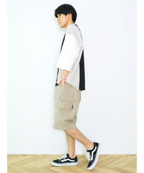 CRAFT STANDARD BOUTIQUE(クラフトスタンダードブティック)の「強撚ポンチ配色切り替えH/S TEE(Tシャツ/カットソー・メンズ・ブラック/ライトグレー・M/L/XL)」の14枚目の写真