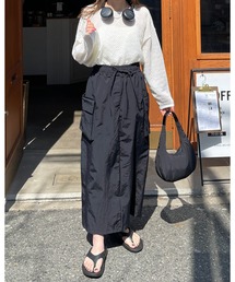 LE MORE | ナイロンポケットカーゴスカート(スカート)