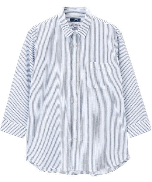 リネンTシャツ⑥グレーXLサイズ1点、リネンノースリーブ⑦ボーダーXLサイズ1点 ARCHIVE SALE】リネン ノースリーブブラウス（シャツ & ブラウス