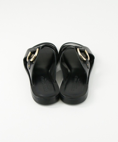 CORSO ROMA,9(コルソローマ)の「レザークロスサンダル(サンダル・レディース・ブラック・37/38/36)」の7枚目の写真