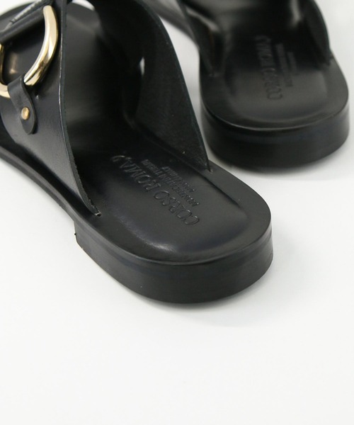 CORSO ROMA,9(コルソローマ)の「レザークロスサンダル(サンダル・レディース・ブラック・37/38/36)」の11枚目の写真