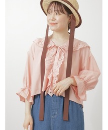 ehka sopo | レースキャンディースリーブブラウス(シャツ/ブラウス)
