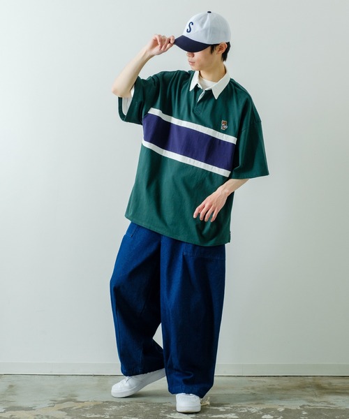 STARTER(スターター)の「【STARTER】別注 フェルト ロゴ ワッペン キャップ STA23-101(キャップ・メンズ・ブラック/ホワイト系その他2/ホワイト系その他/ホワイト/ネイビー・FREE)」の6枚目の写真