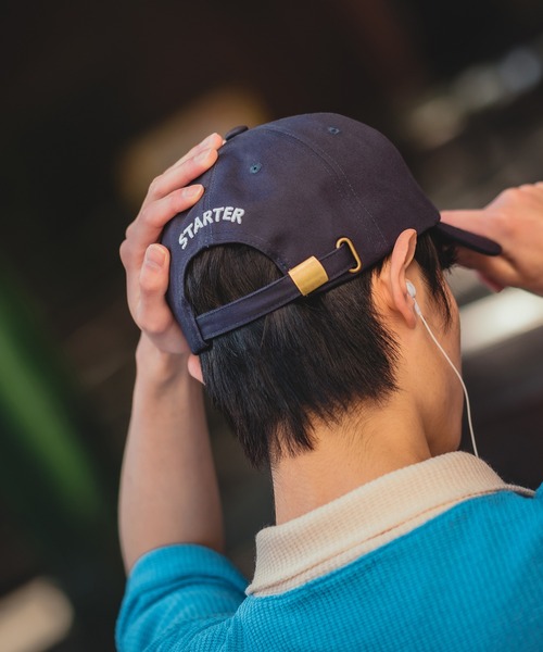 STARTER(スターター)の「【STARTER】別注 フェルト ロゴ ワッペン キャップ STA23-101(キャップ・メンズ・ブラック/ホワイト系その他2/ホワイト系その他/ホワイト/ネイビー・FREE)」の12枚目の写真