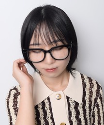 Flowering（フラワーリング）の「【紫外線カット率99.9%】太縁 伊達メガネ ユニセックス 専用ケース付き（メガネ）」