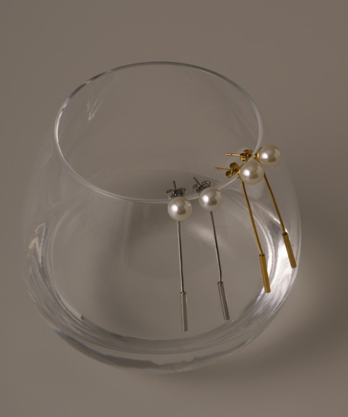muku（ムク）の「金属アレルギー対応【silver登場】【お手持ちのピアスも揺れるデザインに】ロングパールピアス/サージカルステンレス（ピアス（両耳用）・レディース・ゴールド/シルバー・FREE）」の12枚目の写真