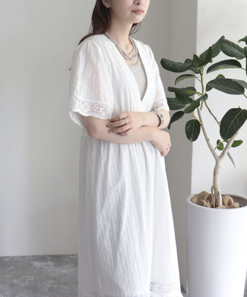 fredy emue（フレディエミュ）の「VINTAGE風レースワンピース（ワンピース・レディース・レッド/ブラック/オフホワイト・38/36）」の9枚目の写真