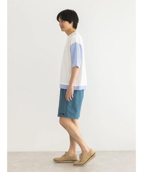 CRAFT STANDARD BOUTIQUE(クラフトスタンダードブティック)の「布帛切り替えH/S TEE-A(Tシャツ/カットソー・メンズ・オフホワイト/ブルー/ブラック/ブラウン・L/XL/M)」の9枚目の写真