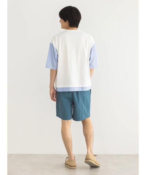 CRAFT STANDARD BOUTIQUE(クラフトスタンダードブティック)の「布帛切り替えH/S TEE-A(Tシャツ/カットソー・メンズ・オフホワイト/ブルー/ブラック/ブラウン・L/XL/M)」の10枚目の写真