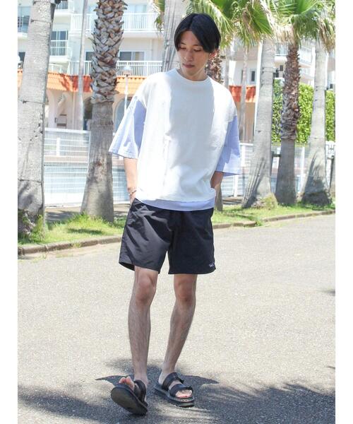 CRAFT STANDARD BOUTIQUE(クラフトスタンダードブティック)の「布帛切り替えH/S TEE-A(Tシャツ/カットソー・メンズ・オフホワイト/ブルー/ブラック/ブラウン・L/XL/M)」の13枚目の写真
