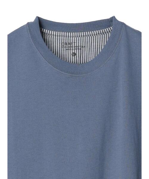 CRAFT STANDARD BOUTIQUE(クラフトスタンダードブティック)の「布帛切り替えH/S TEE-A(Tシャツ/カットソー・メンズ・オフホワイト/ブルー/ブラック/ブラウン・L/XL/M)」の22枚目の写真