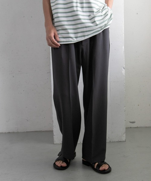 FORK&SPOON（フォークアンドスプーン）の「『セットアップ対応』『速乾』FORK&SPOON　Tec Linen パンツ（その他パンツ・メンズ・ブラック/カーキ・4/5）」の2枚目の写真