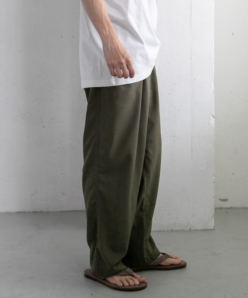 FORK&SPOON（フォークアンドスプーン）の「『セットアップ対応』『速乾』FORK&SPOON　Tec Linen パンツ（その他パンツ・メンズ・ブラック/カーキ・4/5）」の6枚目の写真