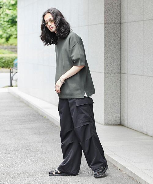 coen（コーエン）の「タックワイドスラックスカーゴパンツ（カーゴパンツ・メンズ・オフホワイト/ブラック/オリーブ・L/M/S）」の16枚目の写真