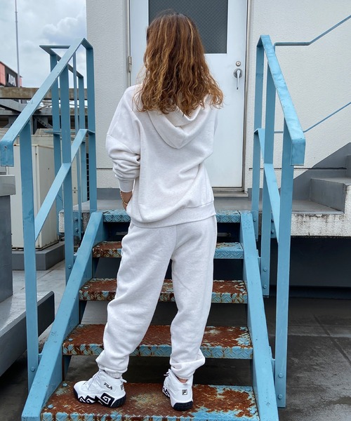 ROXY（ロキシー）の「ROXY/ロキシー ジップアップパーカー オーバーサイズ 刺繍ロゴ 裏起毛パーカー RZP234022（パーカー・レディース・ブラック/グレー・M/S）」の7枚目の写真