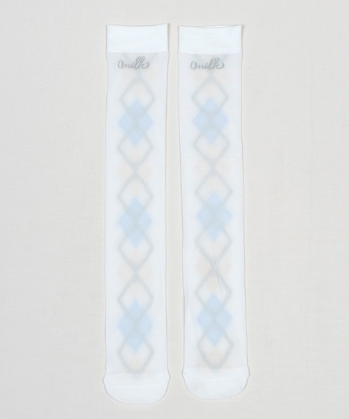 MILK(ミルク)の「アーガイル ハイソックス(ソックス/靴下・レディース・A/B・FREE)」の5枚目の写真