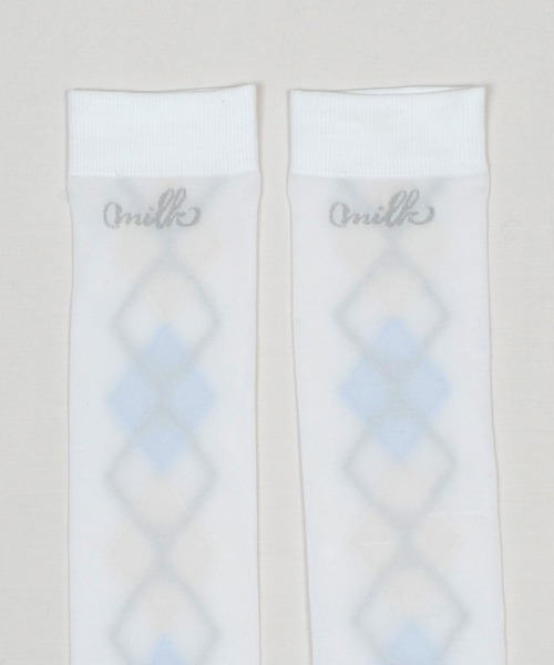 MILK(ミルク)の「アーガイル ハイソックス(ソックス/靴下・レディース・A/B・FREE)」の9枚目の写真