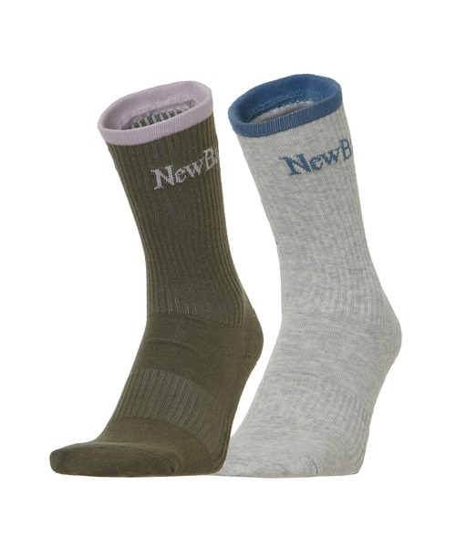 NEW BALANCE（ニューバランス）の「リニアロゴ ミッドカフ 2Pソックス（ソックス/靴下・メンズ・その他/その他2・LARGE/MEDIUM）」の2枚目の写真