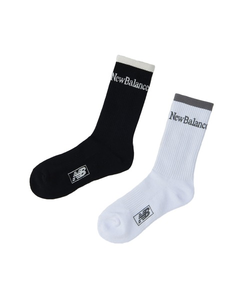 NEW BALANCE（ニューバランス）の「リニアロゴ ミッドカフ 2Pソックス（ソックス/靴下・メンズ・その他/その他2・LARGE/MEDIUM）」の3枚目の写真
