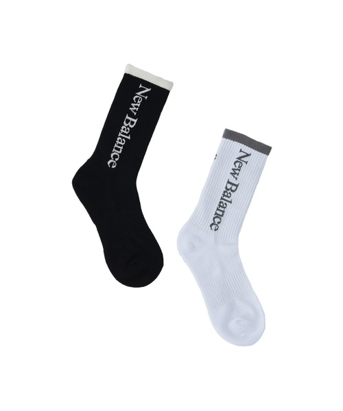 NEW BALANCE（ニューバランス）の「リニアロゴ ミッドカフ 2Pソックス（ソックス/靴下・メンズ・その他/その他2・LARGE/MEDIUM）」の4枚目の写真