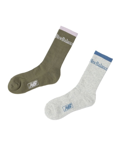 NEW BALANCE（ニューバランス）の「リニアロゴ ミッドカフ 2Pソックス（ソックス/靴下・メンズ・その他/その他2・LARGE/MEDIUM）」の7枚目の写真
