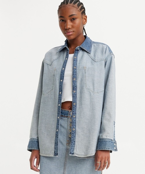 Levi's（リーバイス）の「Levi's/リーバイス INSIDE OUT デニムシャツ