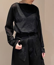 ORCIVAL | ORCIVAL | シースルー ボートネック長袖プルオーバー WOMEN(Tシャツ/カットソー)