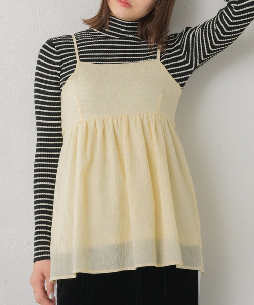 RETRO GIRL（レトロガール）の「キャミビスチェ（キャミソール・レディース・ダークグレー/ナチュラル/ブラック・FREE）」の4枚目の写真