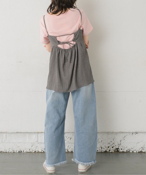 RETRO GIRL（レトロガール）の「キャミビスチェ（キャミソール・レディース・ダークグレー/ナチュラル/ブラック・FREE）」の17枚目の写真