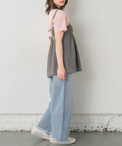 RETRO GIRL（レトロガール）の「キャミビスチェ（キャミソール・レディース・ダークグレー/ナチュラル/ブラック・FREE）」の15枚目の写真