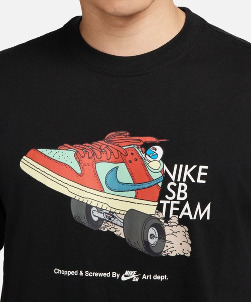NIKE SB(ナイキエスビー)の「NIKE SB/ナイキエスビー Tシャツ ダンクチーム クルーネック FJ1138-010/FJ1138-100(Tシャツ/カットソー・メンズ・ブラック/ホワイト・M/L/XL)」の10枚目の写真
