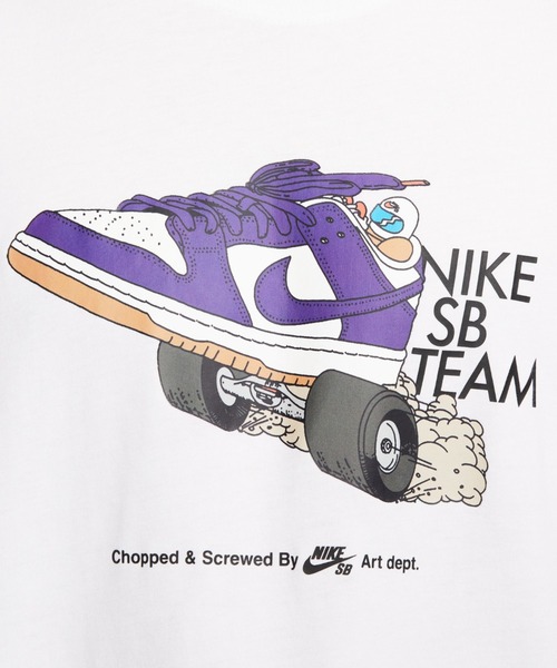 NIKE SB(ナイキエスビー)の「NIKE SB/ナイキエスビー Tシャツ ダンクチーム クルーネック FJ1138-010/FJ1138-100(Tシャツ/カットソー・メンズ・ブラック/ホワイト・M/L/XL)」の6枚目の写真
