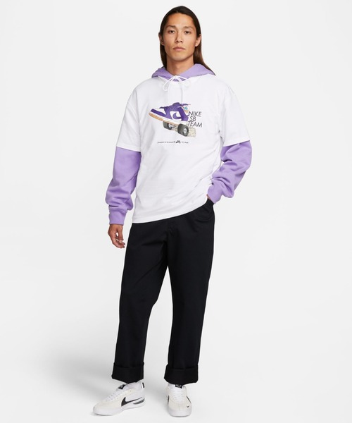 NIKE SB(ナイキエスビー)の「NIKE SB/ナイキエスビー Tシャツ ダンクチーム クルーネック FJ1138-010/FJ1138-100(Tシャツ/カットソー・メンズ・ブラック/ホワイト・M/L/XL)」の8枚目の写真