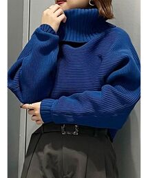 MURUA | BIGタートルニットプルオーバー(ニット/セーター)