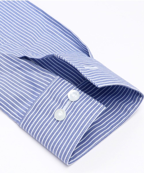 TOKYO SHIRTS(トウキョウシャツ)の「形態安定ノーアイロン スキッパー 長袖ビジネスワイシャツ(ビジネスシャツ・レディース・ブルー・XS/S/M/L/LL/XL)」の3枚目の写真