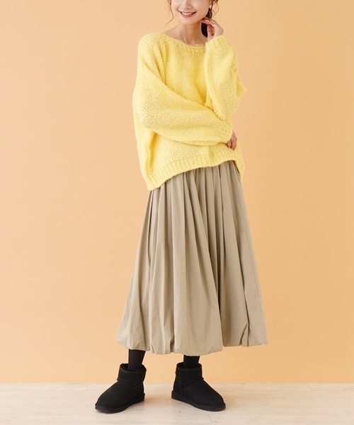 Torrazzo Donna（トラッゾドンナ）の「ギャザーバルーンスカート（スカート・レディース・ブラック/サックスブルー/クリアグリーン・2）」の13枚目の写真