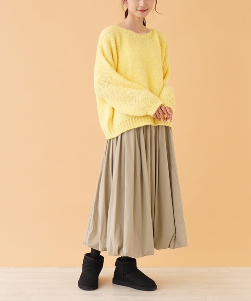 Torrazzo Donna（トラッゾドンナ）の「ギャザーバルーンスカート（スカート・レディース・ブラック/サックスブルー/クリアグリーン・2）」の11枚目の写真