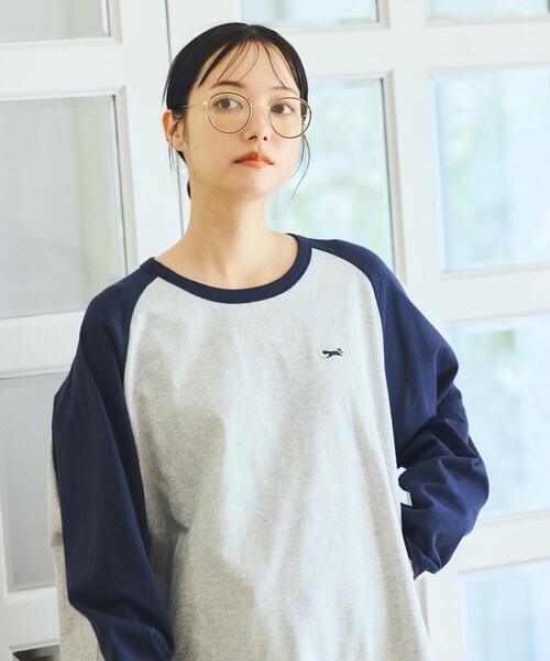FREAK'S STORE(フリークスストア)の「TOWN CRAFT × FREAK'S STORE/タウンクラフト 別注 ベースボール ロンT(Tシャツ/カットソー・レディース・ダークネイビー/ブラック/ネイビー/ブラウン/グリーン・フリ-)」の12枚目の写真