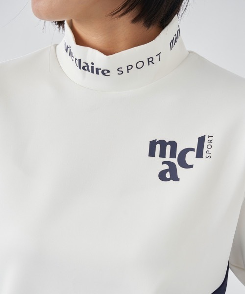 marie claire(マリ・クレール)の「【marie claire:マリ.クレール】レディース長袖モックネックシャツ(スウェット・レディース・ブラック/ネイビー/ホワイト・MEDIUM/LARGE/SMALL/X-LARGE)」の16枚目の写真