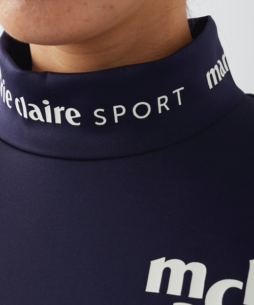 marie claire(マリ・クレール)の「【marie claire:マリ.クレール】レディース長袖モックネックシャツ(スウェット・レディース・ブラック/ネイビー/ホワイト・MEDIUM/LARGE/SMALL/X-LARGE)」の12枚目の写真